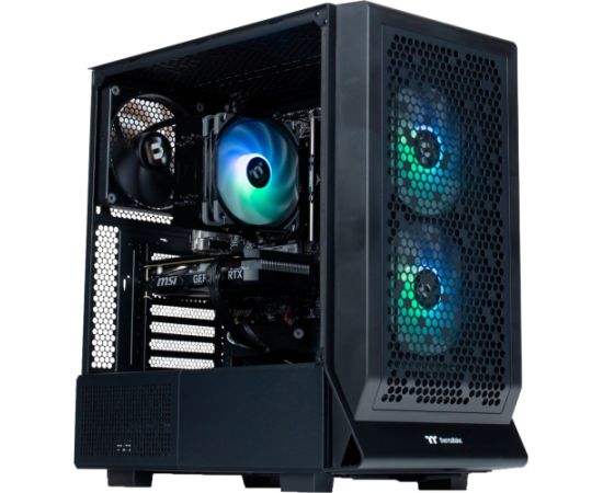 Thermaltake Toughline Air C300A, gaming PC (black/transparent, Windows 11 Home 64-bit)