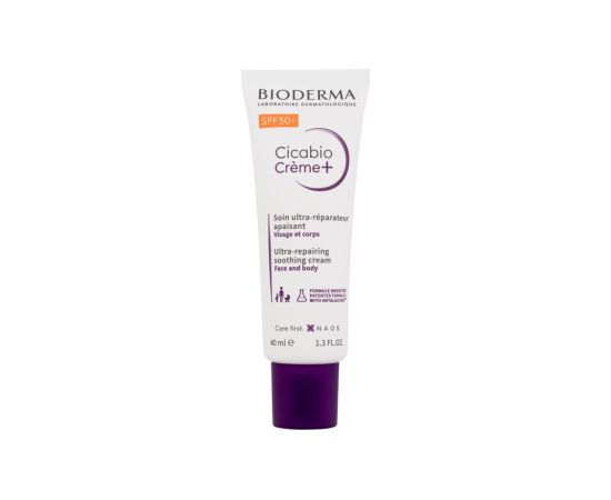 Bioderma Cicabio / Creme+ Ultra-Repairing Soothing Cream 40ml SPF50+