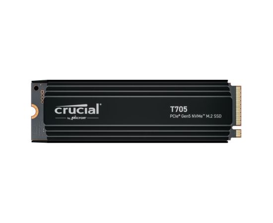 SSD CRUCIAL T705 2TB M.2 PCIe Gen5 NVMe Write speed 12700 MBytes/sec Read speed 14500 MBytes/sec TBW 1200 TB CT2000T705SSD5