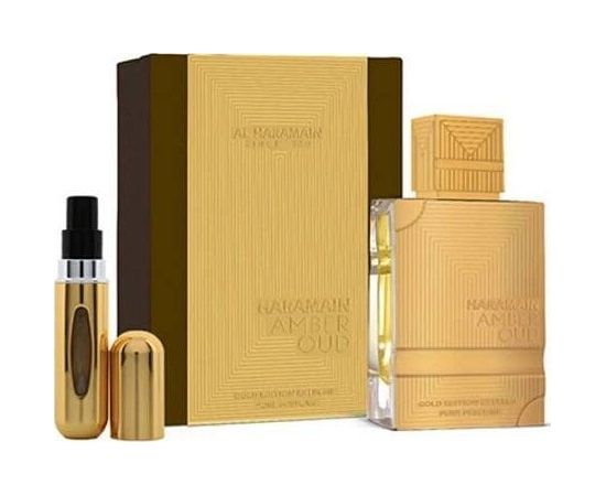 Al Haramain AL HARAMAIN AMBER OUD EDP/S 200ML + TRAVEL ATOMIZER