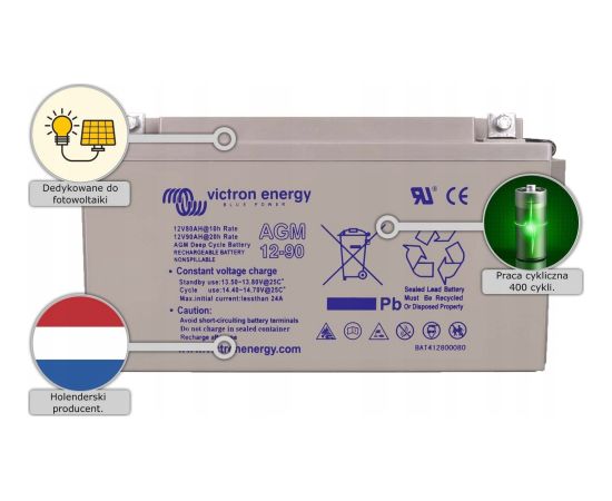 Victron Energy Victron Energy Akumulator AGM Victron Energy 90Ah 12V