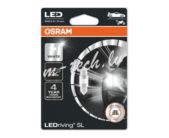 Osram C5W-LED AUTOLAMPA 12V 6438DWP 1W SV8,5-8 (31mm)