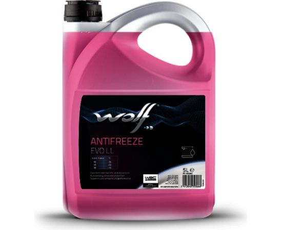 Wolf ANTI-FREEZE EVO LL G13 5L Koncentrāts dzesēšanas.šķidrums rozā. -72