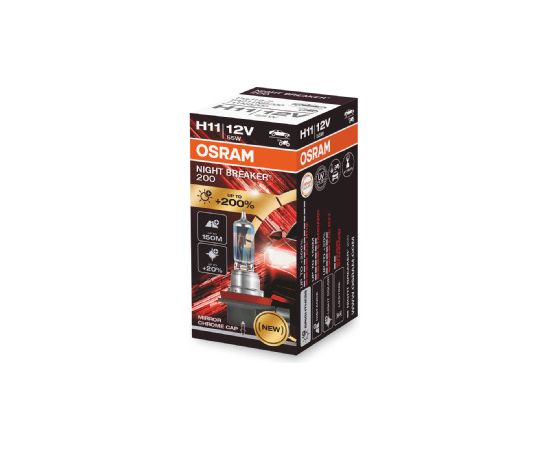 Osram H11 AUTOLAMPA 55W 12V NIGHT BREAKER LASER +200%