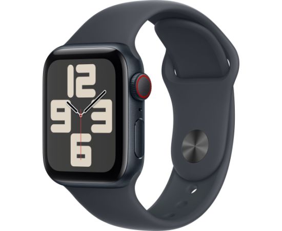 Apple Watch SE 2 GPS + Cellular 40mm Sport Band M/L, midnight (MRGA3ET/A)