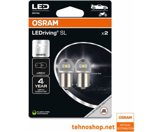 Osram R5W AUTOLAMPAS LED 12V 5007DWP BA15s 0,5W 2gab