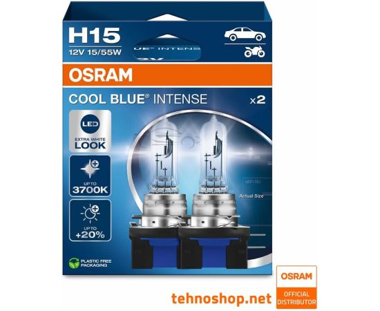 Osram H15 AUTOLAMPAS 15/55W 12V CBI NEXT GEN 2 gab.