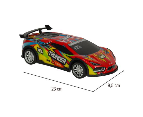 RoGer Rotaļu Sport Mašīna RC ar gaismas efektiem 1:18