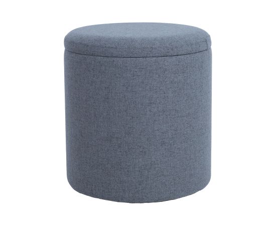 Ottoman HAKO D34,5xH36cm, dark grey, with storage