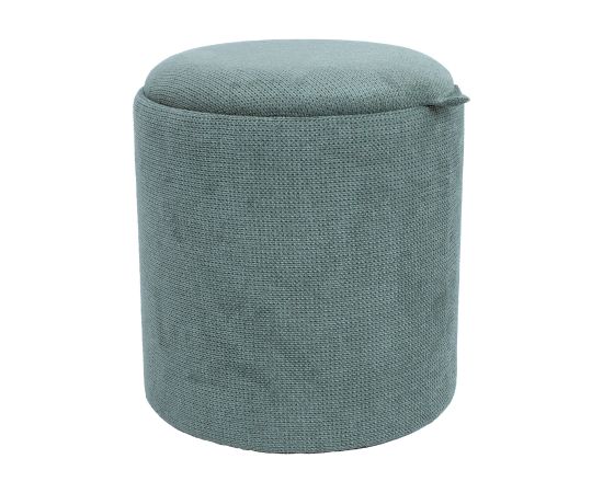 Ottoman/ table HIRO D34,5xH37cm, green, with storage and tray