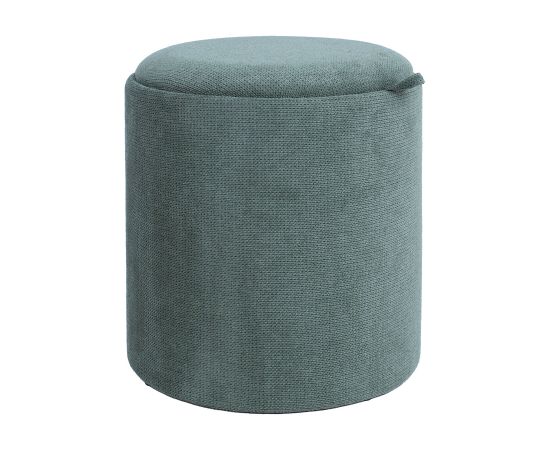 Ottoman/ table HIRO D39xH44cm, green, with storage and tray