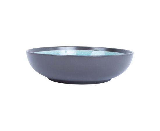 Plate RITA D19xH5cm, black/grey