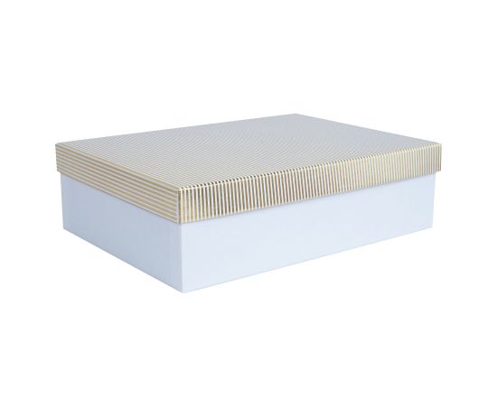 Box ELSA-2, with a lid kuld/hõbe, white