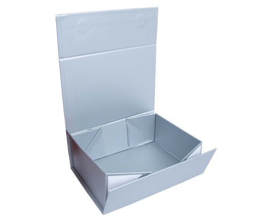 Paper box TRUDY 20x14x7cm foldable, grey