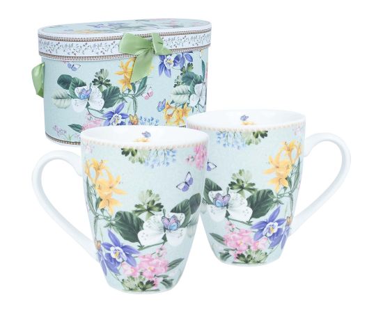 Mugs MIA FLORA H10,5cm 340ml 2pcs in a gift box