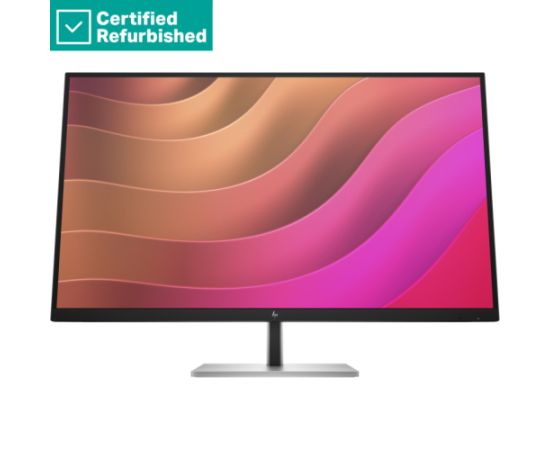 RENEW SILVER HP E32k G5 4K Charging Monitor - 31.5" 3840x2160 UHD 350-nit 60Hz AG, IPS, USB-C(65W/15W)/HDMI/DisplayPort, 3x USB-A, speakers, RJ-45 LAN, height adjustable/tilt/swivel/pivot, 1 years / 6N4D6ATR#ABB