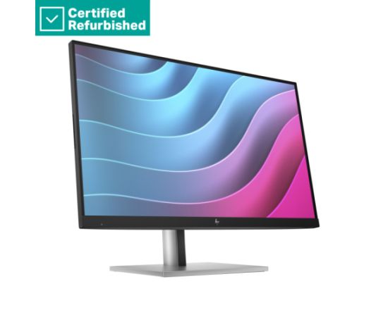 RENEW SILVER HP E24 G5 FHD Monitor - 23.8" 1920x1080 FHD 250-nit 75Hz AG, IPS, HDMI/DisplayPort, 4x USB-A, height adjustable/tilt/swivel/pivot, 1 years / 6N6E9AAR#ABU