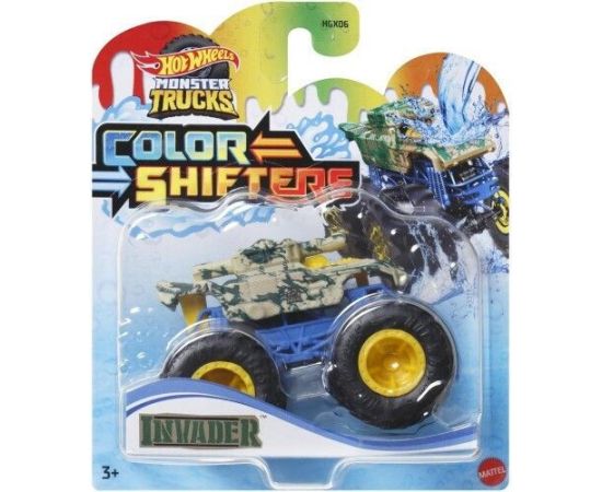 Mattel Hot Wheels Monster Trucks: Color Shifters - Invader Vehicle (HVH87)