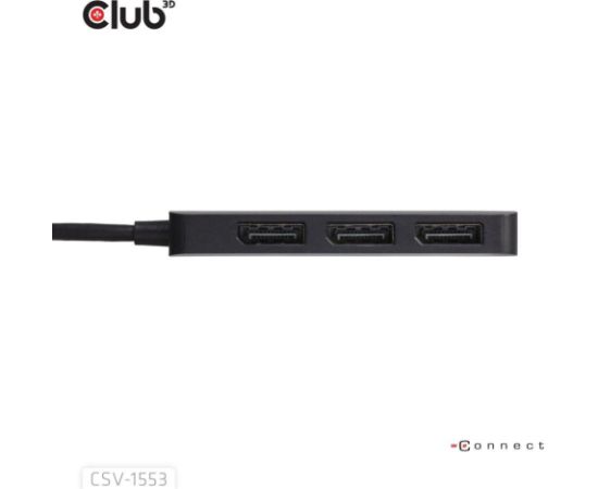 I/O HUB USB-C 3PORT DP/CSV-1553 CLUB3D