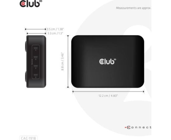 MOBILE CHARGER 4PORT/GAN 240W CAC-1918 CLUB3D