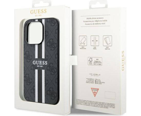 Guess 4G Printed Stripes MagSafe Back case Aizsargapvalks Priekš Apple iPhone 14 Pro Max