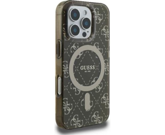 Guess IML 4G Background MagSafe Aizsargapvalks Priekš Apple iPhone 16 Pro