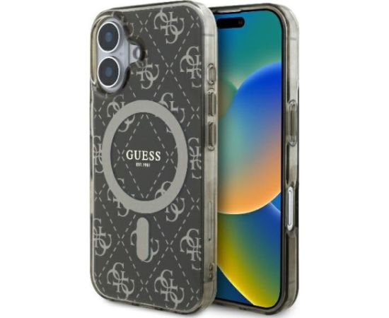 Guess IML 4G Background MagSafe Aizsargapvalks Priekš Apple iPhone 16 Plus