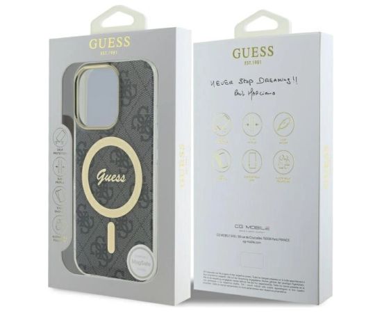 Guess IML 4G MagSafe Защитный Чехол для Apple iPhone 16 Pro