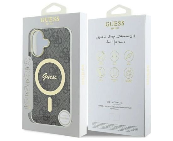 Guess IML 4G MagSafe Защитный Чехол для Apple iPhone 16