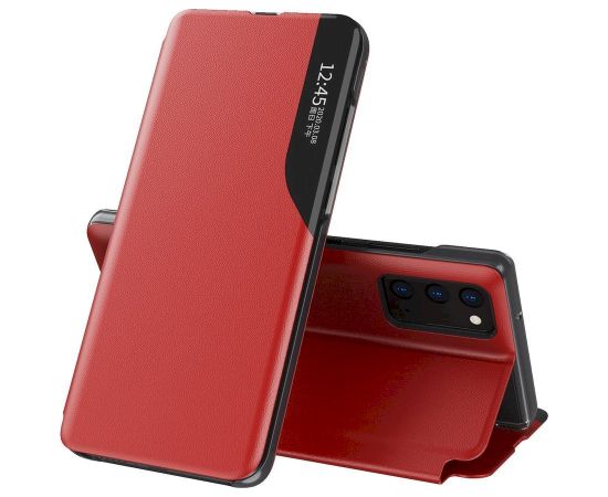 Fusion eco leather view grāmatveida maks Samsung A025 Galaxy A02S sarkans