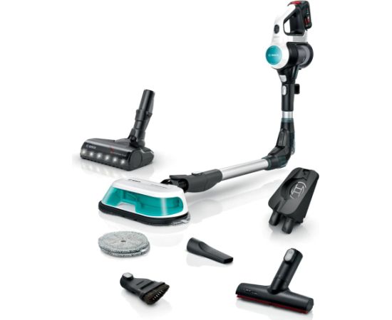 Bosch Cordless 2-in-1 hoover, vacuuming and mopping Unlimited 7 ProHygienic Aqua White