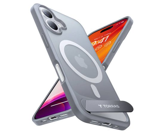 Etui Torras Pstand Series do iPhone 16 Plus (Titanium gray)