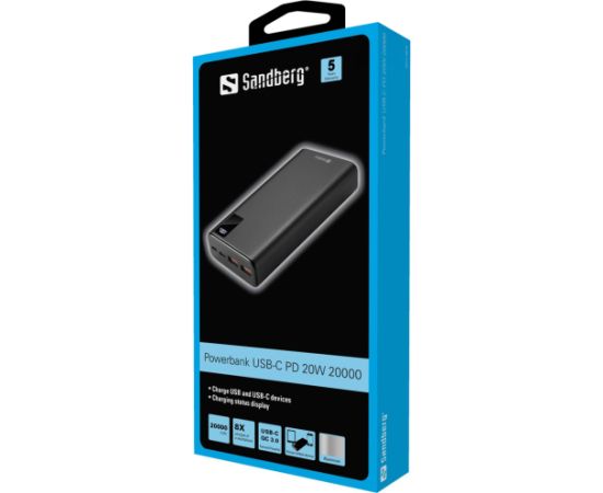 Sandberg 420-59 Powerbank USB-C PD 20W 20000mAh