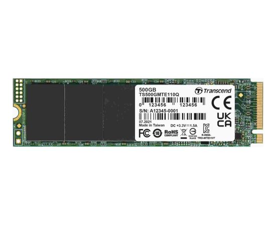 SSD Transcend 110Q 500GB M.2 2280 PCI-E x4 Gen3 NVMe (TS500GMTE110Q)