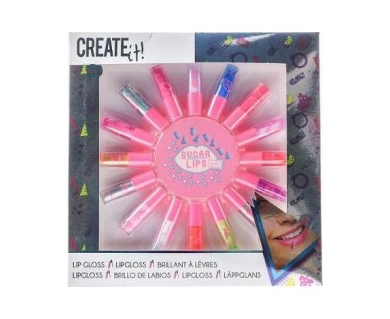 Błyszczyk do Ust Create It Sugar Lips Wielokolorowy (16 pcs)