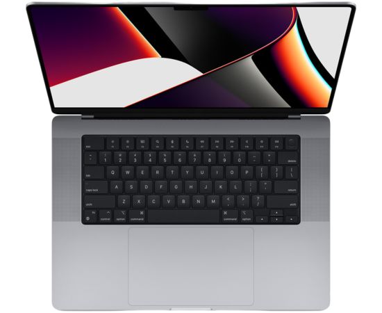 Apple MacBook Pro 2021 Retina 16" - M1 Pro / 32GB / 512GB SSD - Space Gray (Atjaunināts, stāvoklis Ļoti labi)