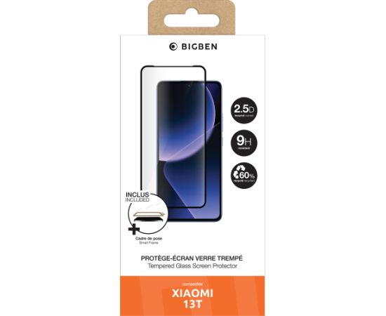 Bigben PEGLASSX13T  Xiaomi 13T/13T Pro 2.5D Screen protector + SmartFrame™ Bigben