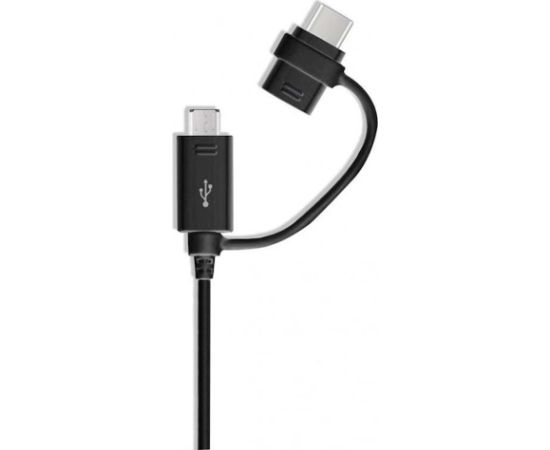 Samsung EP-DG950 USB 2in1 Комбо Type-C и Micro USB Кабель для передачи данных и зарядки 1.2м Черный (OEM)