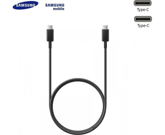 Samsung EP-DN975BBE USB-C до USB-C Супер Быстрый 5A Кабель Данных и Заряда Черный 1м (OEM)