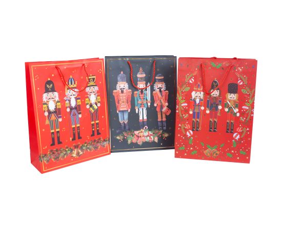 Giftbag NUTCRACKER L, 31x43x12cm, mix