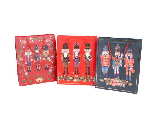 Giftbag NUTCRACKER M, 26x32x10cm, mix