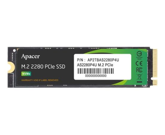 SSD Apacer AS2280P4U 1TB M.2 2280 PCI-E x4 Gen3 NVMe (AP1TBAS2280P4U-1)