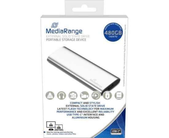 External SSD MediaRange MR1102 480GB silver (MR1102)