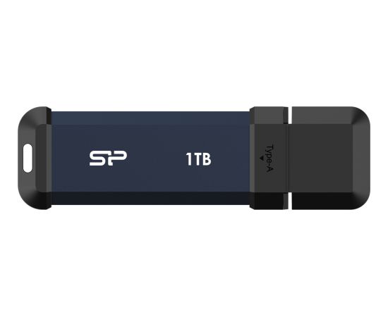 SILICON POWER Portable SSD MS60 Discover Future-Forward SSD, 1TB, Blue