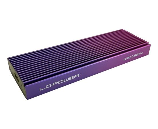 CASE LC-Power SSD-Gehäuse LC-M2-C-Multi-4 -M.2 (NVMe & SATA)