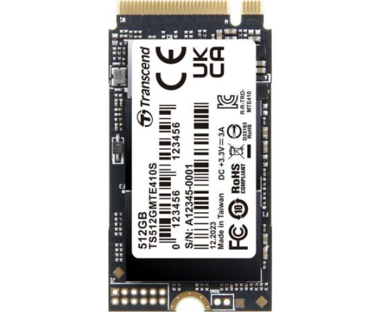 SSD Transcend 410S 512GB M.2 2242 PCI-E x4 Gen4 NVMe (TS512GMTE410S)