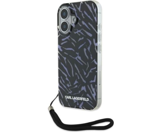 Karl Lagerfeld  Zebra With Cord Aizsargapvalks Priekš Apple iPhone 16