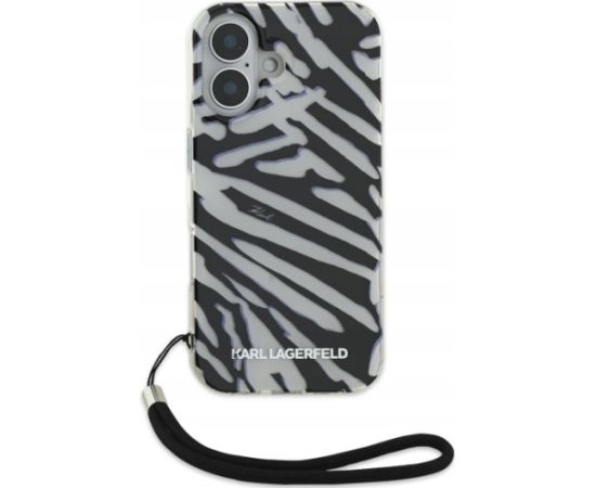 Karl Lagerfeld IML Zebra Pattern & Cord Aizsargapvalks Priekš Apple iPhone 16