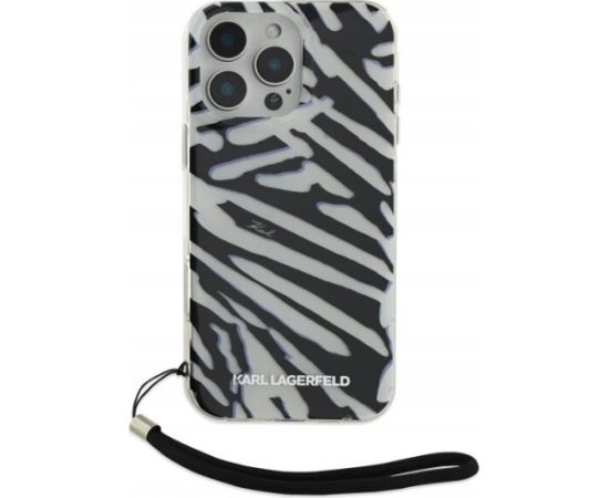 Karl Lagerfeld IML Zebra Pattern & Cord Aizsargapvalks Priekš Apple iPhone 16 Pro