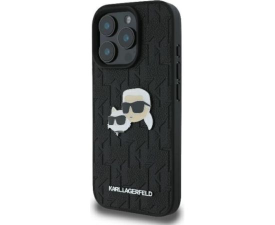 Karl Lagerfeld Monogram Karl&Chaoupette Head Pin Aizsargapvalks Priekš Apple iPhone 16 Pro Max